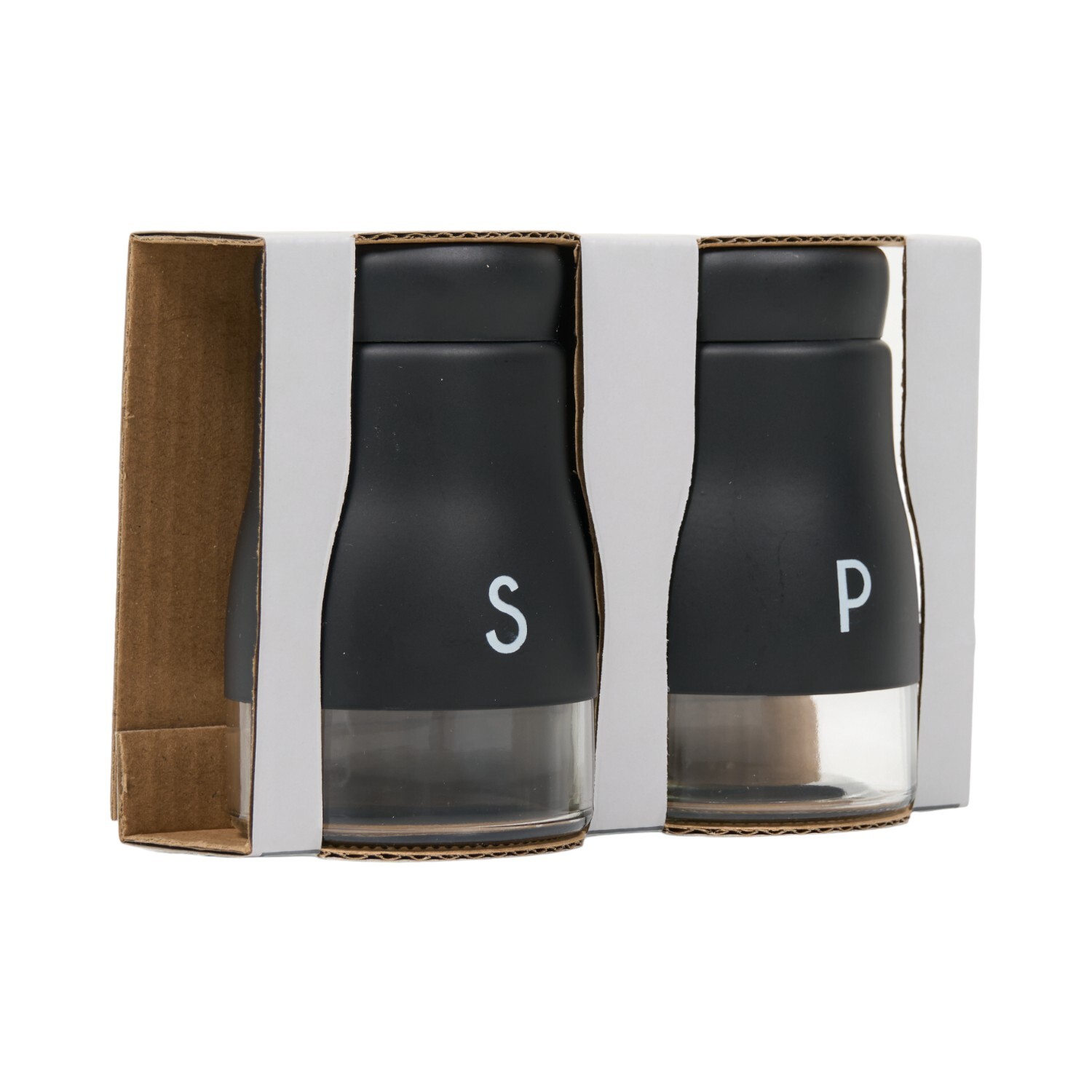 Matt Salt and Pepper Shaker Set Matt Black Image 3