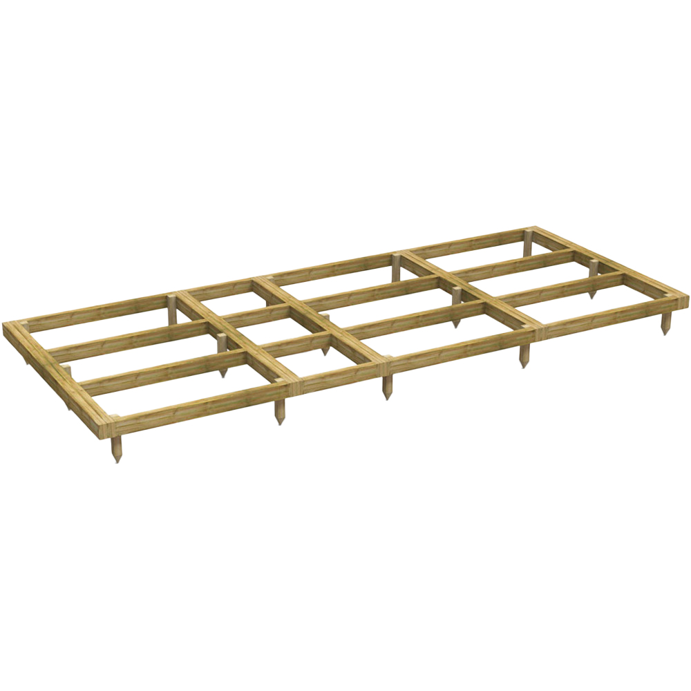 Power Sheds 14 x 6ft Timber Shed Base Image 1