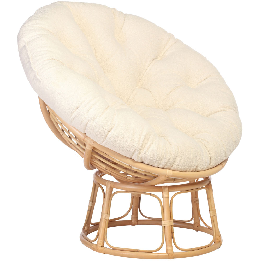 Desser Furniture Papasan Natural and Shadow Vanila Chair Image 3