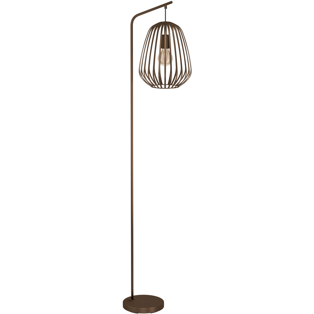 EGLO Espinal Bronze Steel Caged Style Floor Lamp Image 1