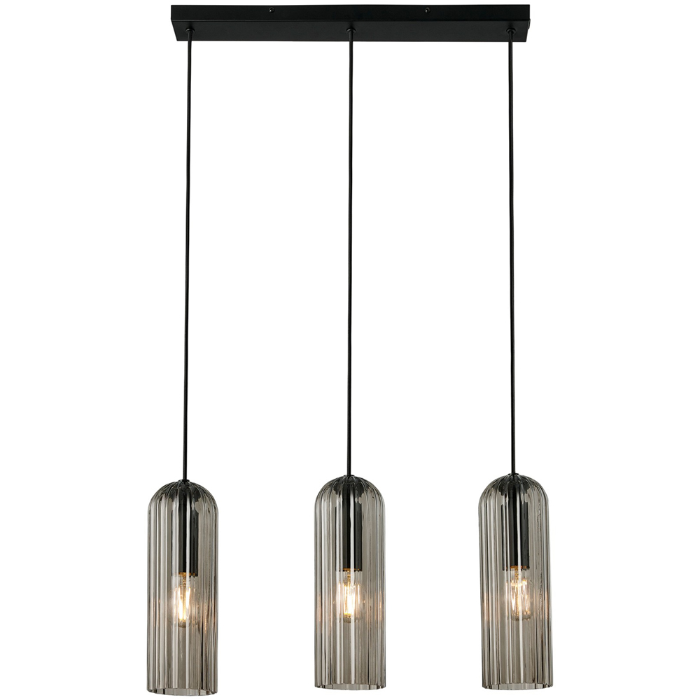 Nordlux Miella 3 Rail Smoked Pendant Light Image 3