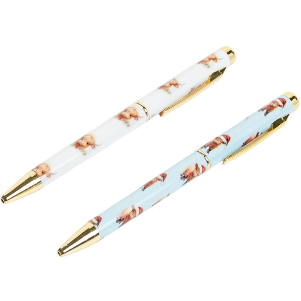 Christmas Highland Cow Pen Set Image 2