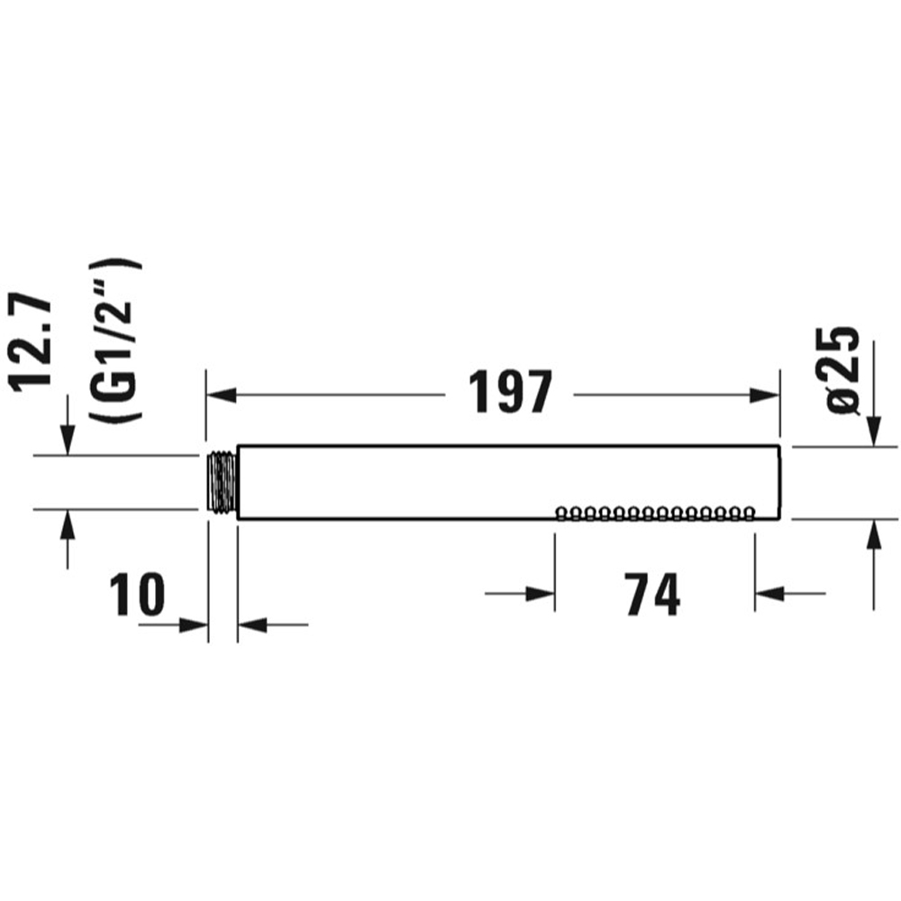 Duravit MinusFlow Chrome Stick Hand Shower Image 2