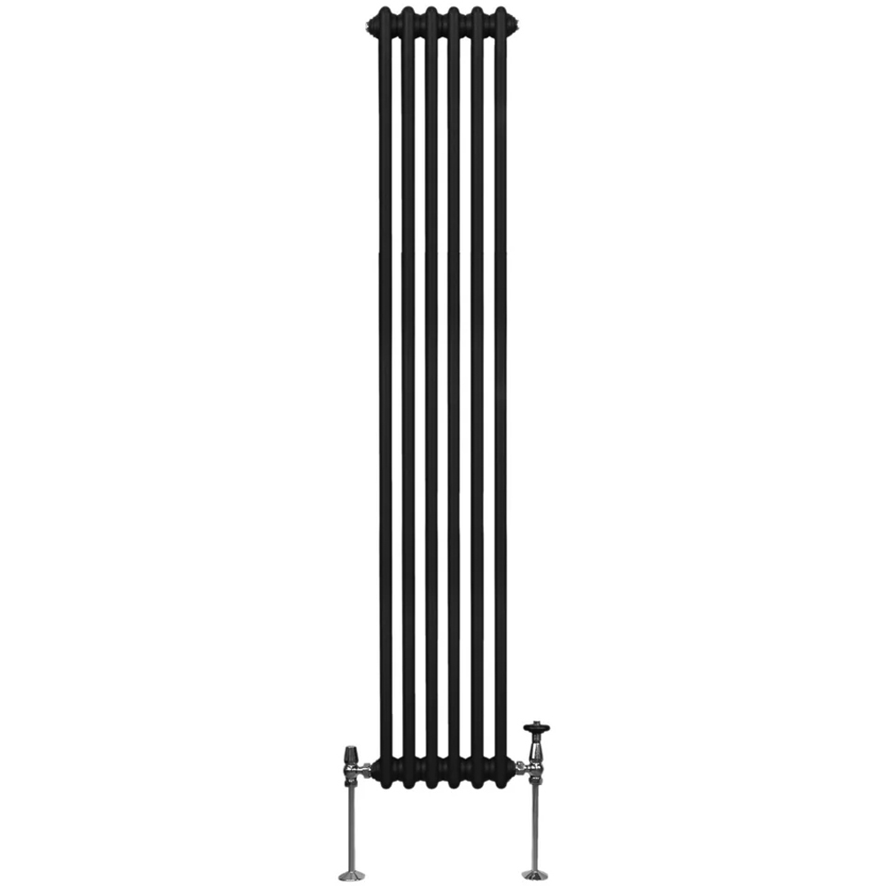Monster Shop 3957 BTU Black Traditional 3 Column Radiator 1800 x 292mm Image 1