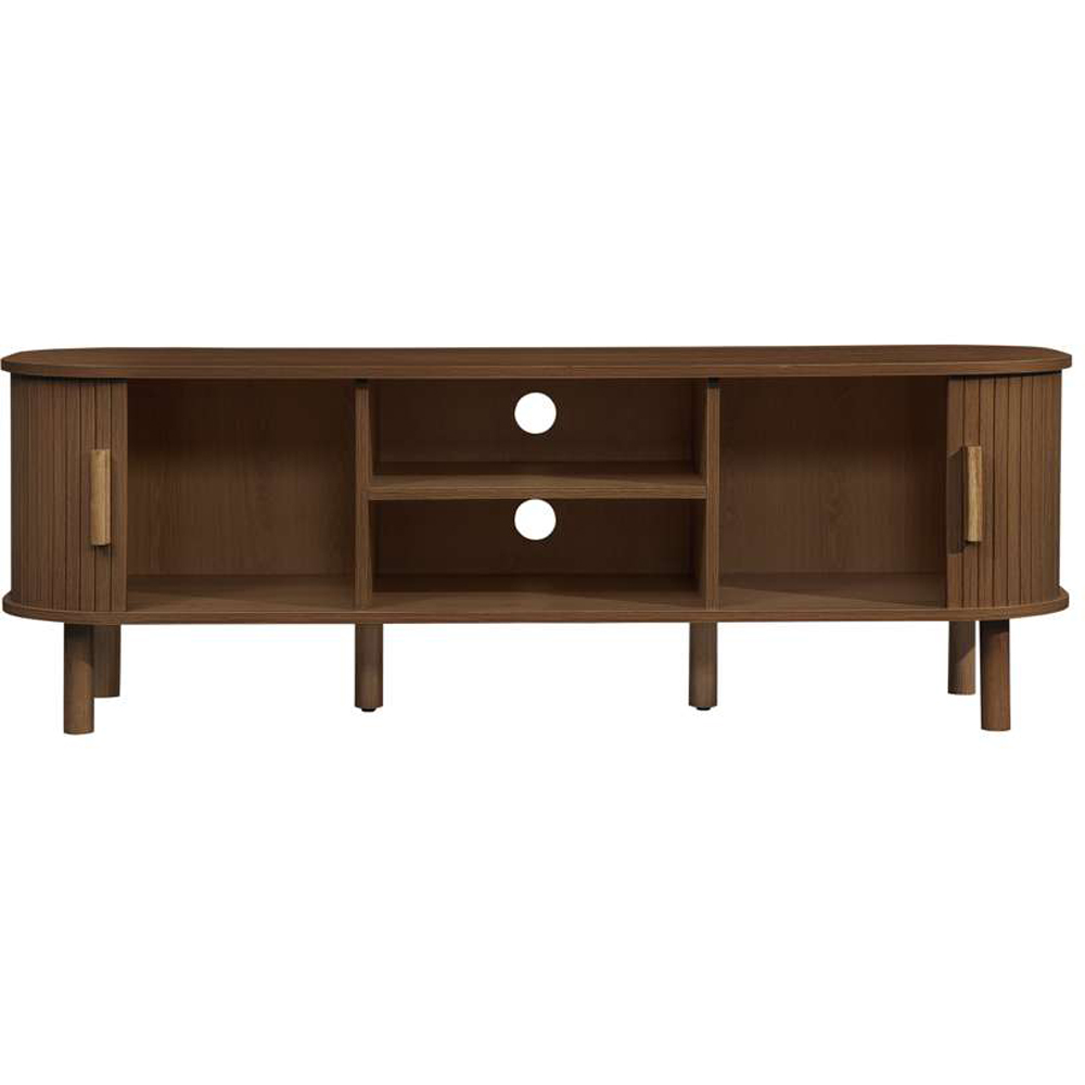 Birlea Axel 2 Door Fluted TV Unit Oak Effect Image 5