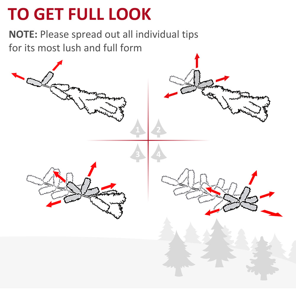 Everglow Green Artificial Christmas Pine Tree 6.8ft Image 6
