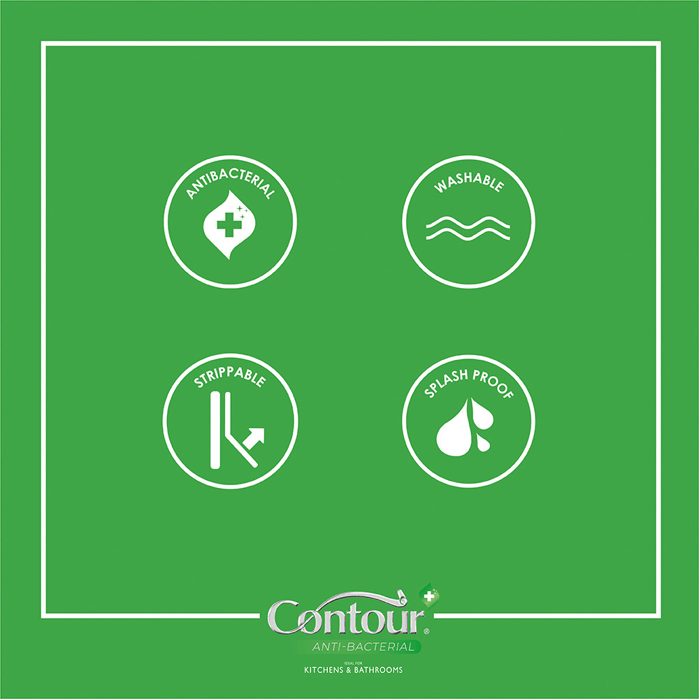 Contour Antibac Tegula Teal Wallpaper Image 4