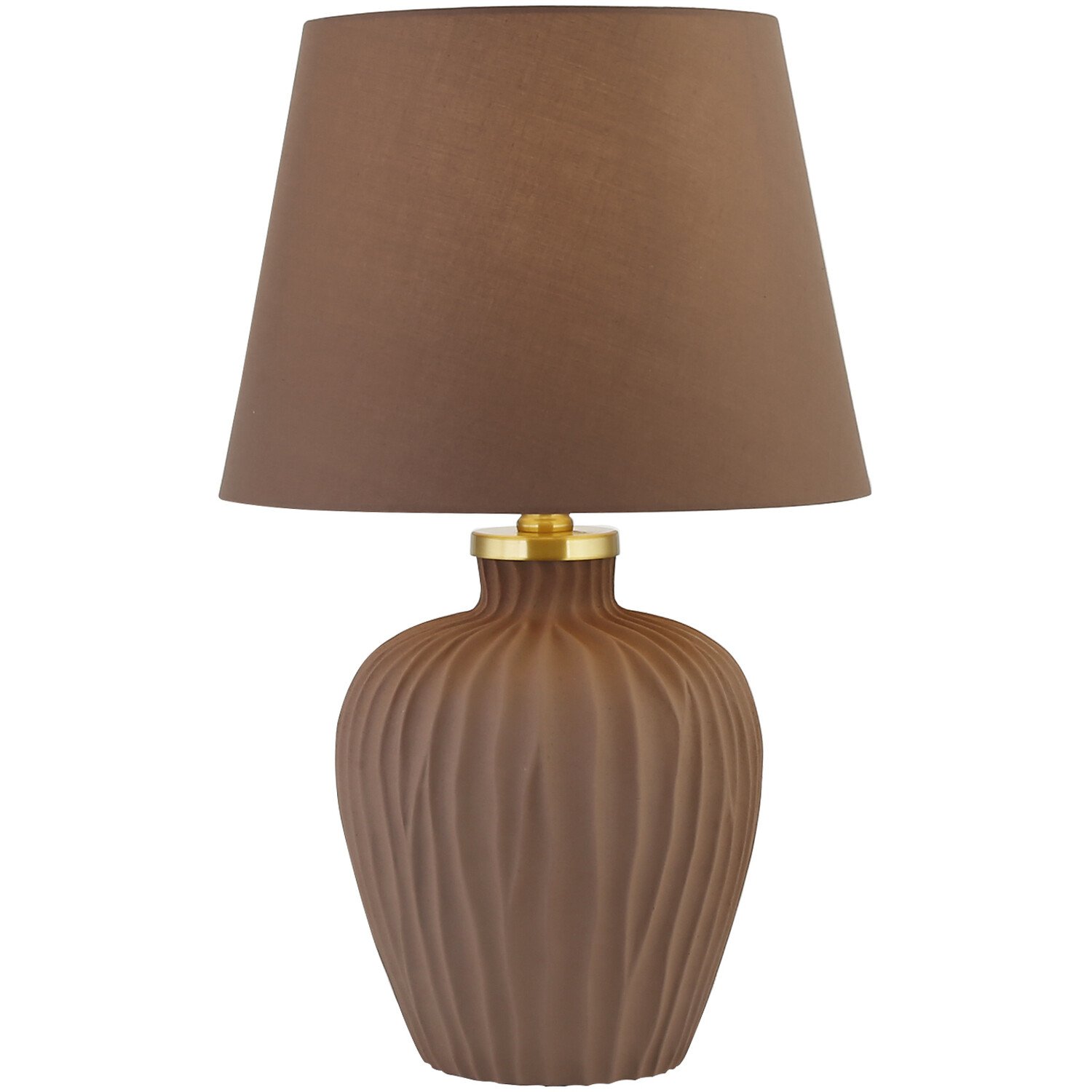Kaia Swirl Effect Table Lamp - Brown Image 2