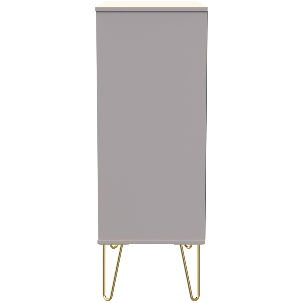 Crowndale Linear 5 Drawer Kashmir Matt Wide Chest of Drawers Ready Assembled Image 4
