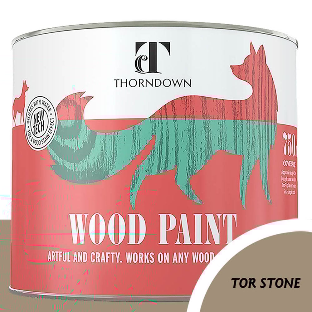 Thorndown Tor Stone Satin Wood Paint 750ml Image 4