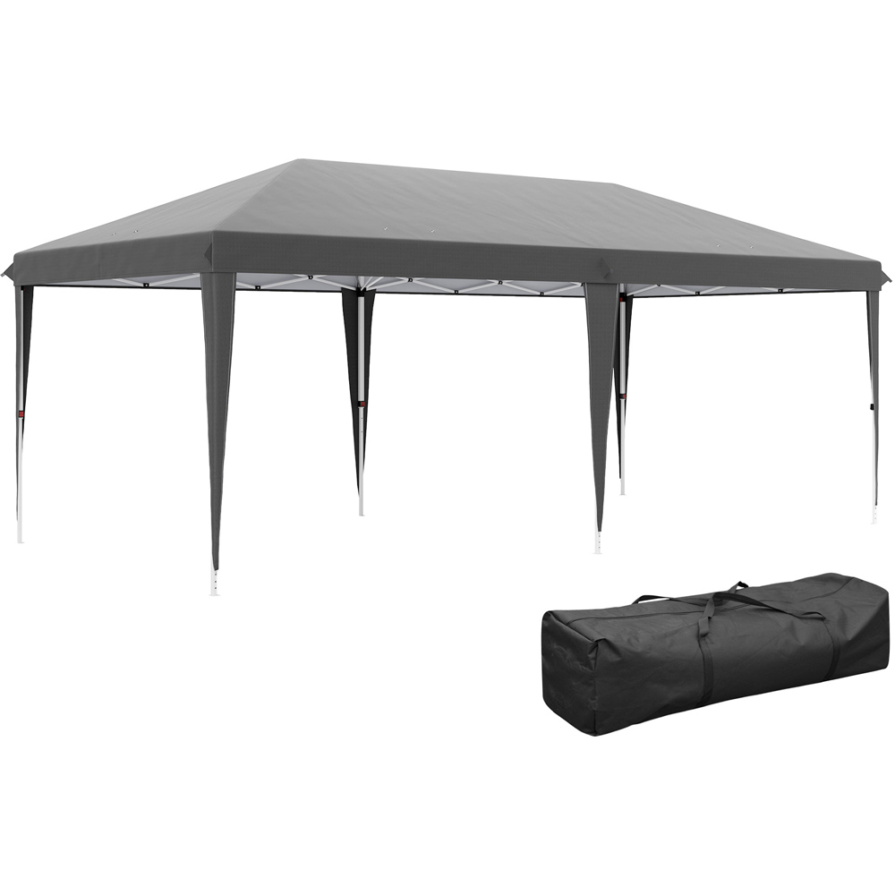 Outsunny 6 x 3m Grey Pop Up Gazebo with Carry Bag Image 2