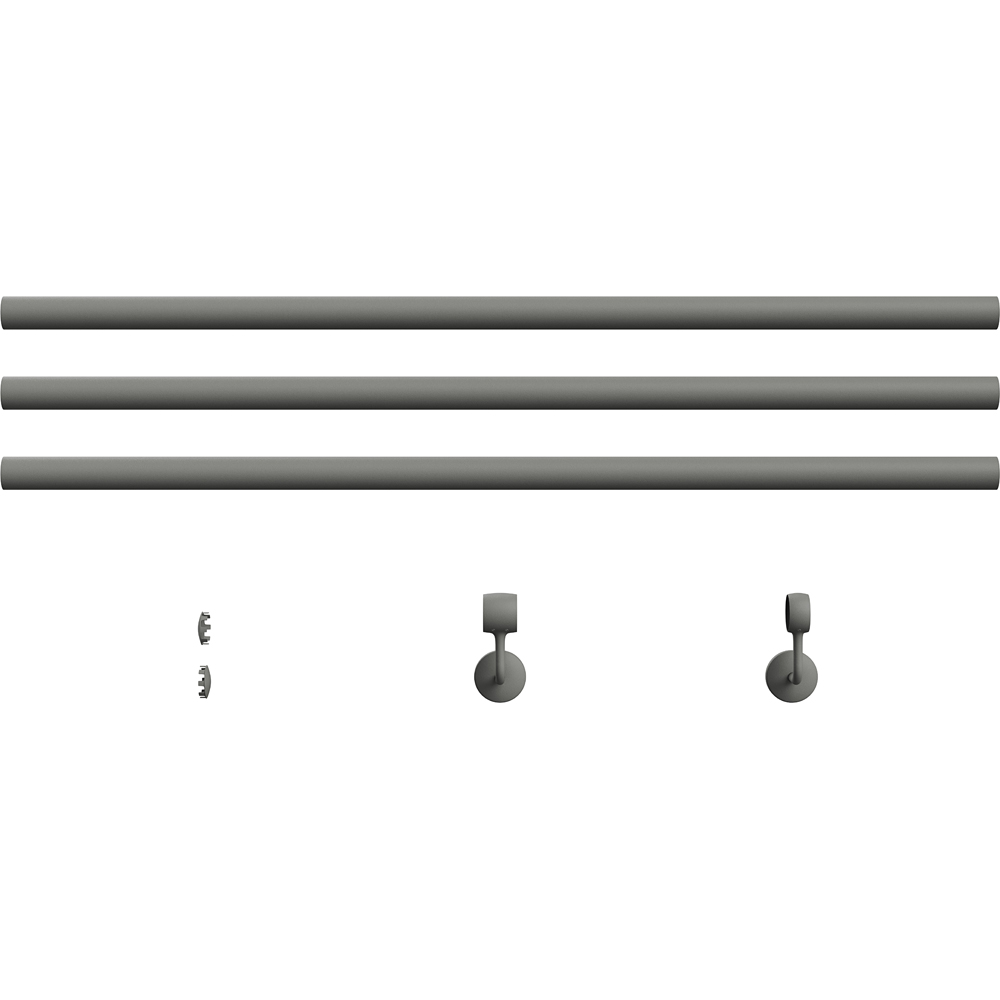 Forgeworks Textured Grey Stair Hand Rail Kit 3.6m Image 5