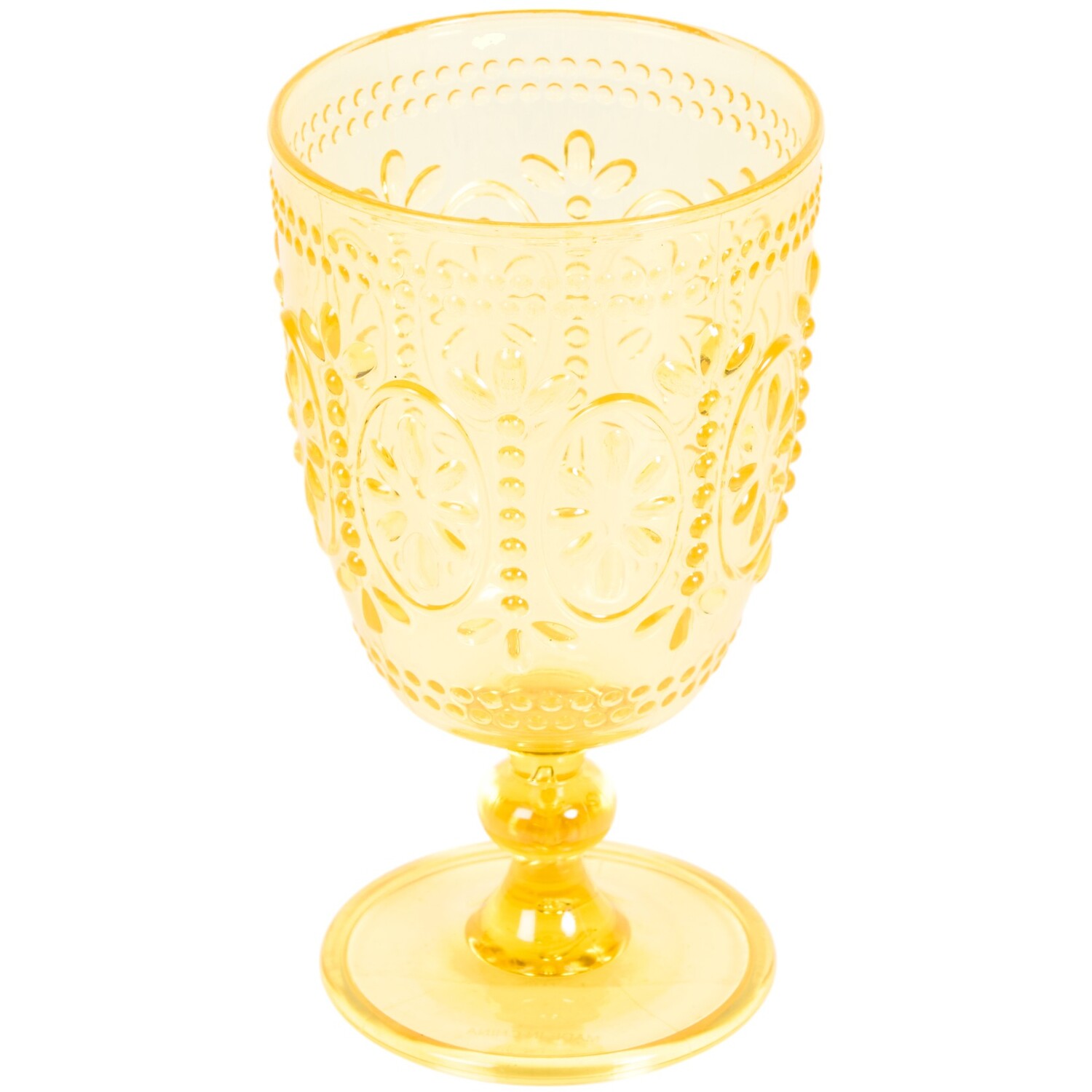 Pack of 4 Vintage Wine Glasses Yellow or Green Image 5