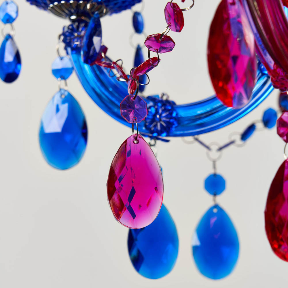 Inlight Marie Therese 5 Light Multicolour Chandelier Image 3