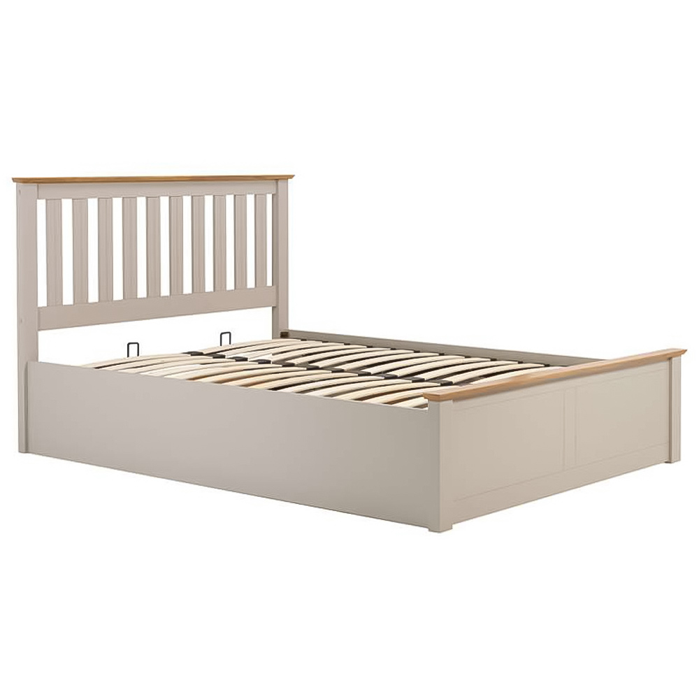Phoenix Small Double Grey Ottoman Bed Image 2