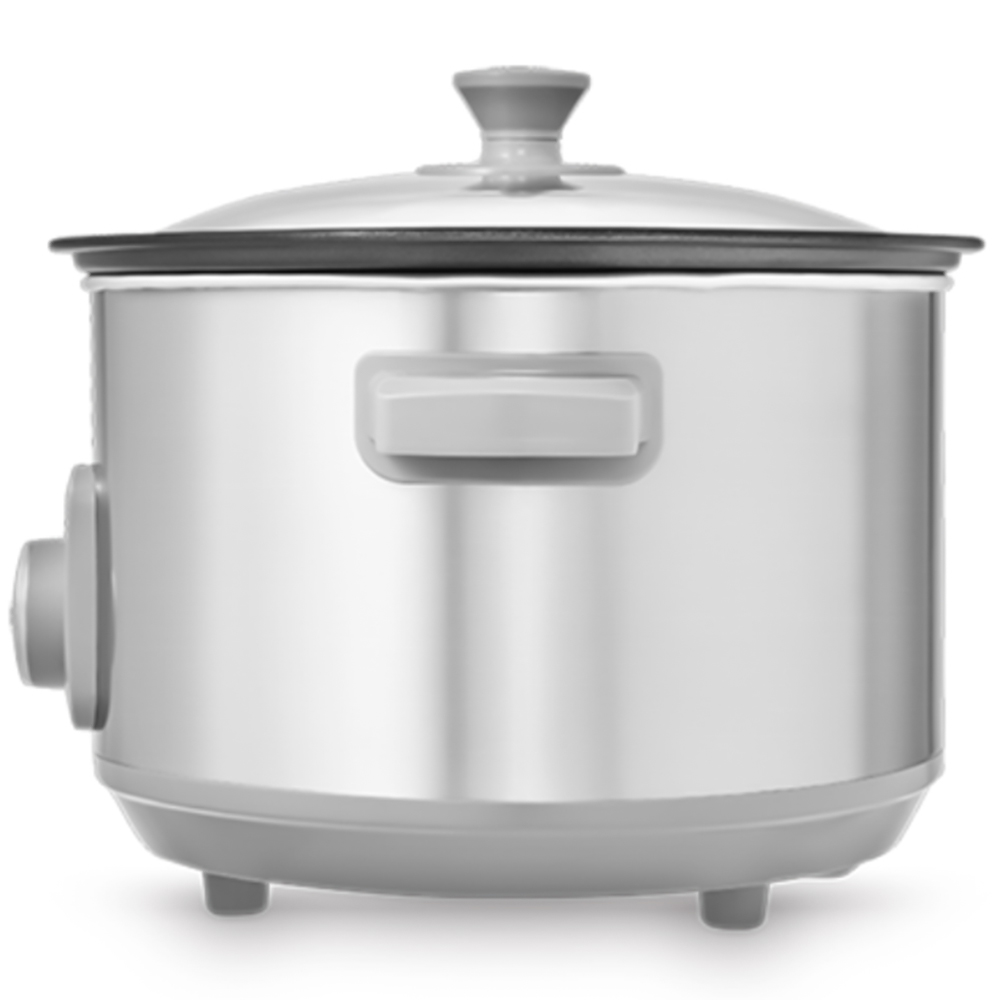 Morphy Richards 638206 Brushed Stainless Steel 6.5L Aluminium Slow Cooker Image 2