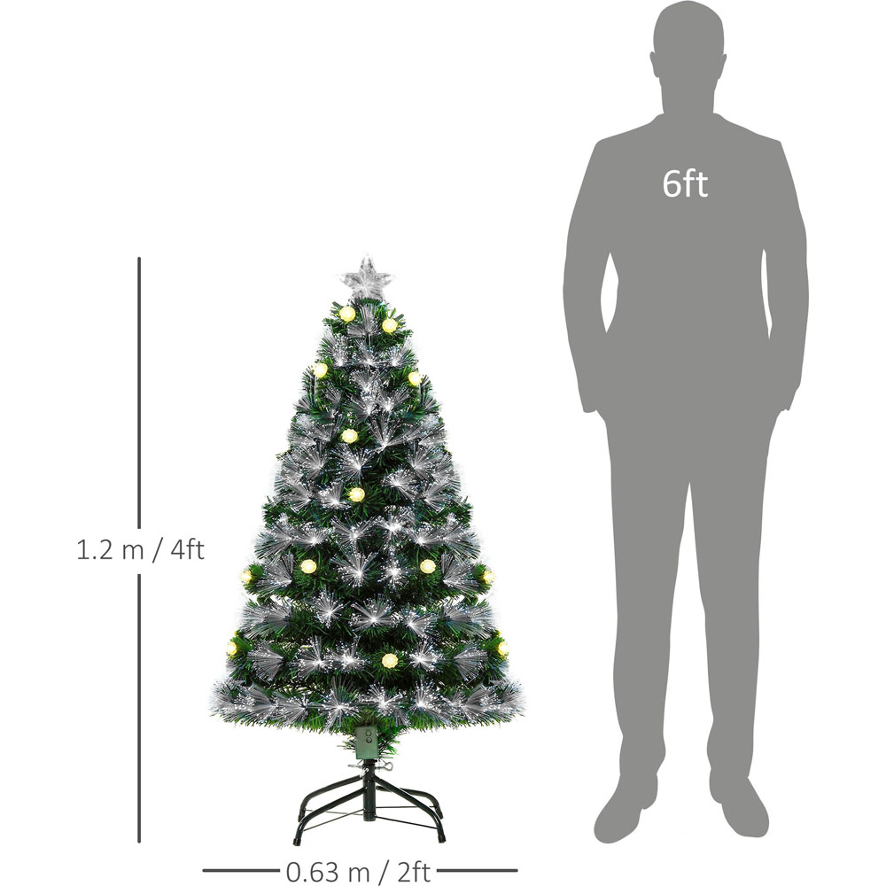 Everglow Pre-Lit Full Bodied Green Artificial Christmas Tree 4ft Image 7