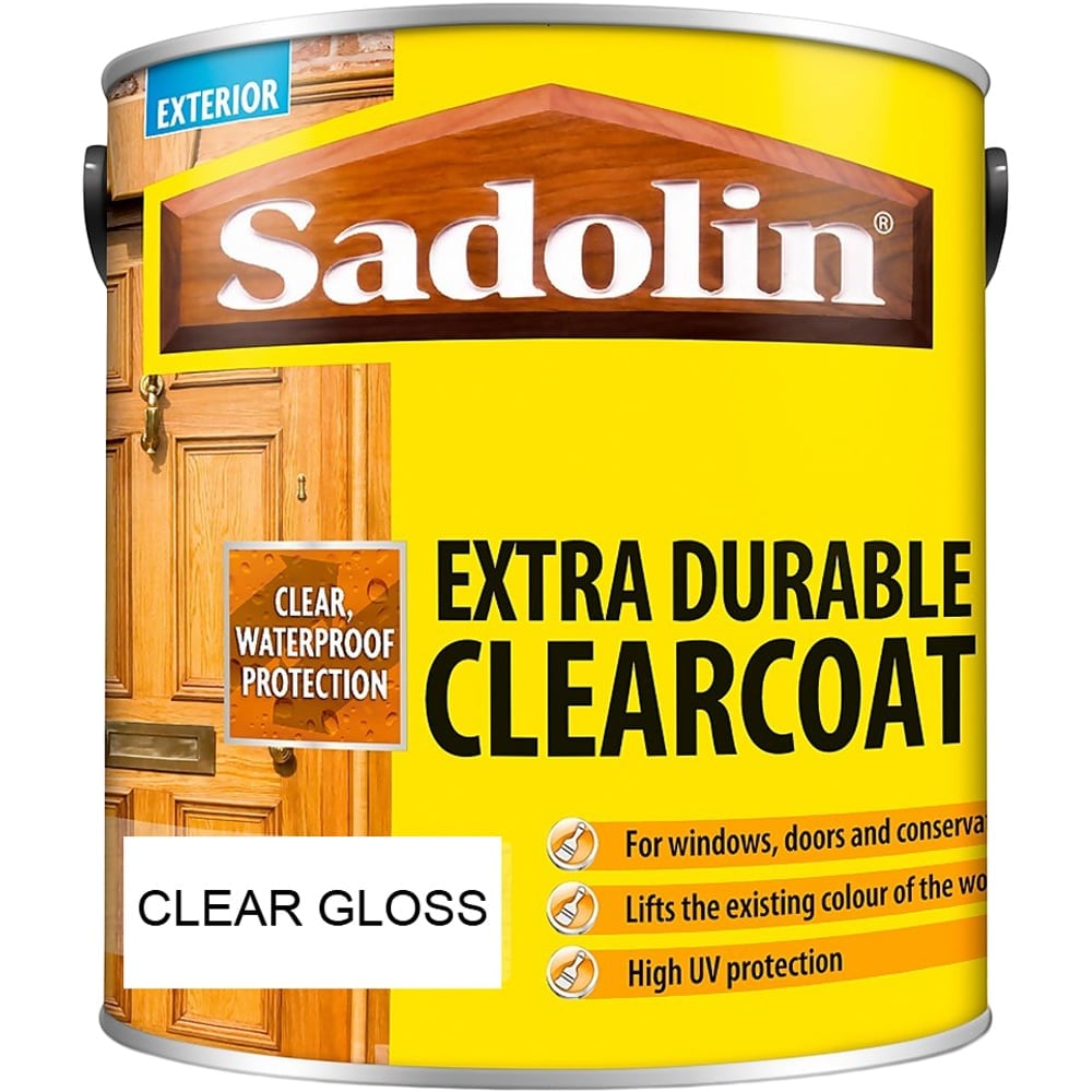 Sadolin Extra Clear Gloss Finish Exterior Clearcoat Woodstain 2.5L Image 2