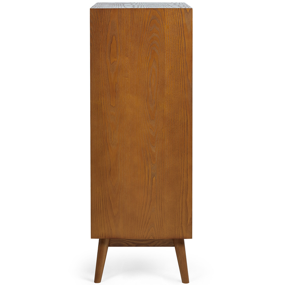 Julian Bowen Lowry 5 Drawer Cherry Ash Chest of Drawers Image 4