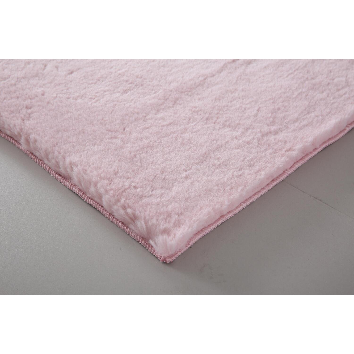 Teddy Bear Rug - Soft Pink / 120cm Image 5
