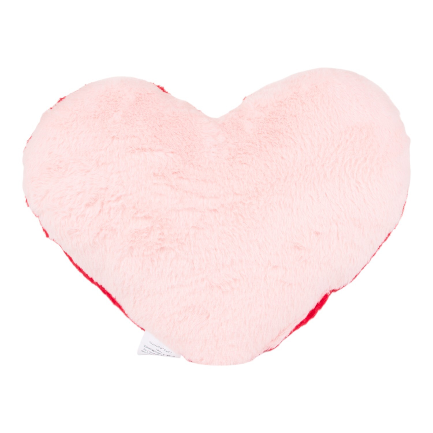 Reversible Faux Fur Love Heart Cushion Image 2