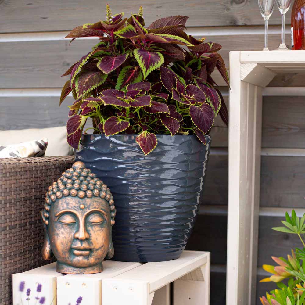 Plant Avenue Windermere Charcoal Plant Pot 38cm Image 2