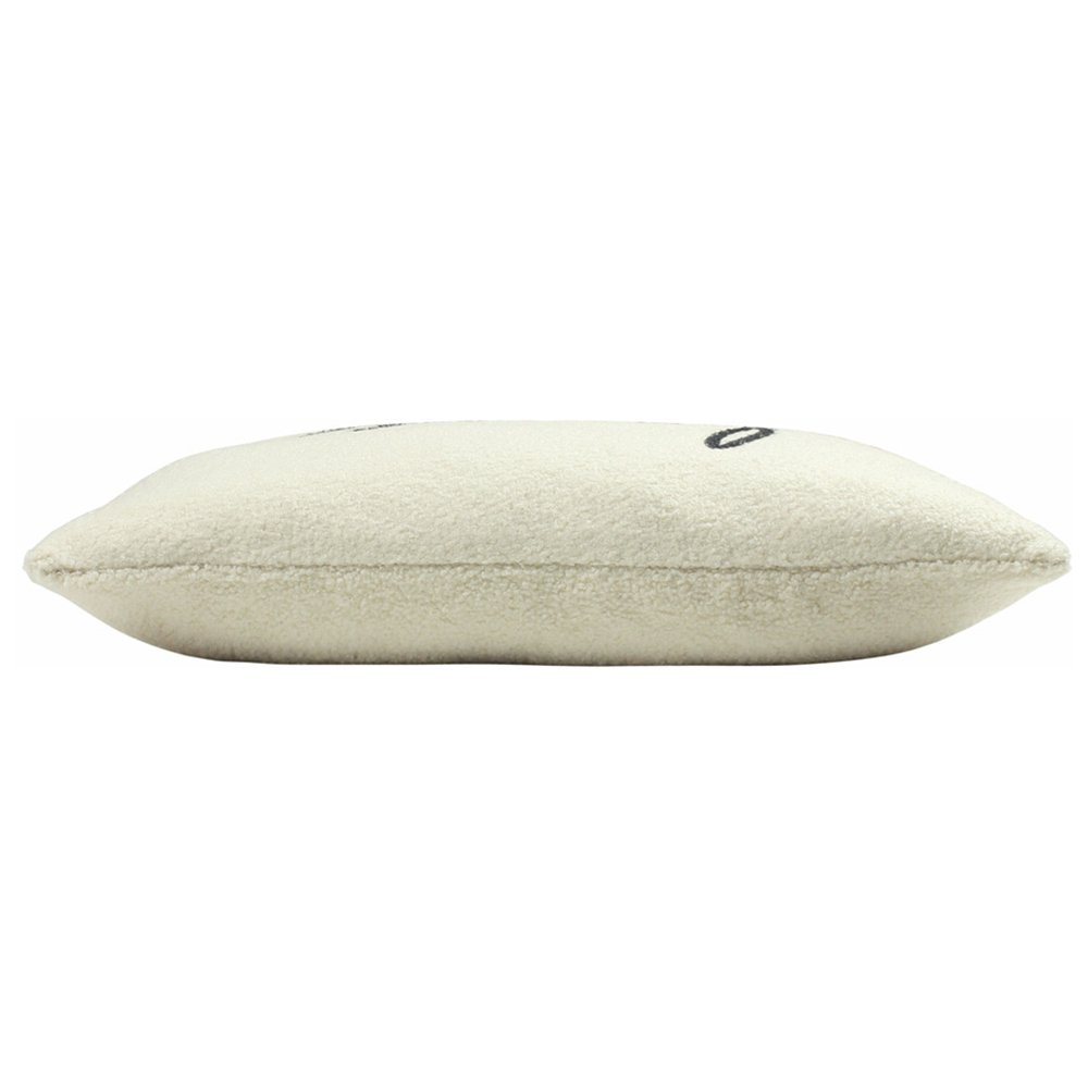 furn. Shearling Natural Love Fleece Cushion Image 3