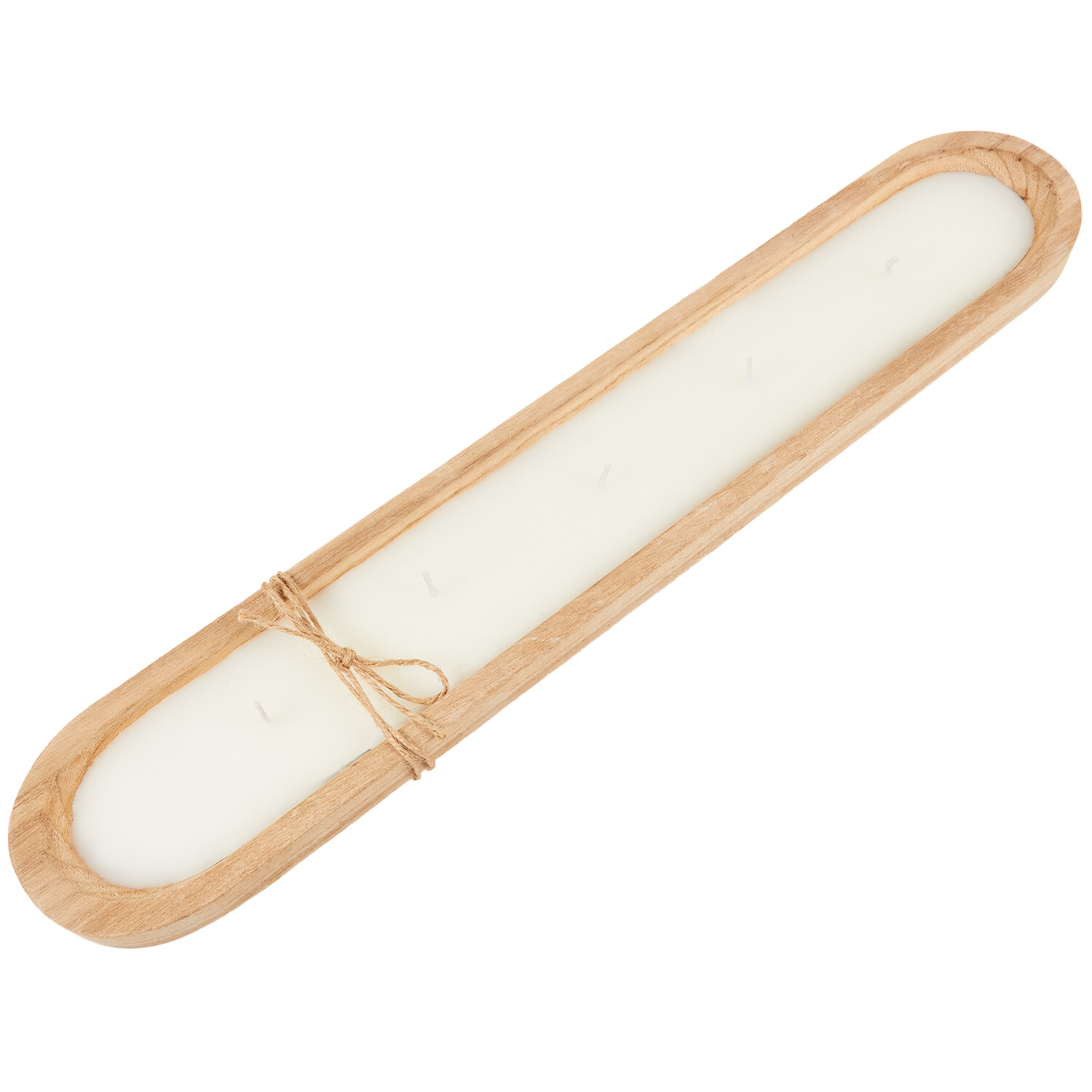 Nectarine Blossom Wooden Candle Natural and White Image 4