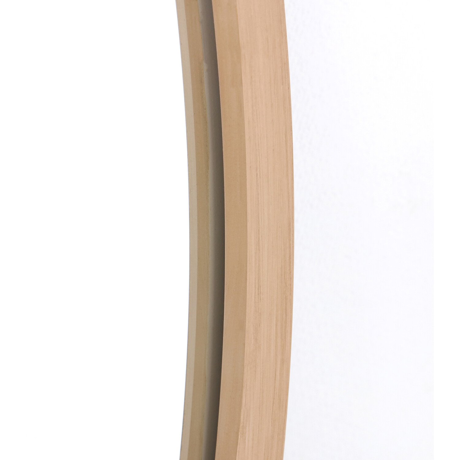 Wide Metal Arch Mirror  Oak Image 5