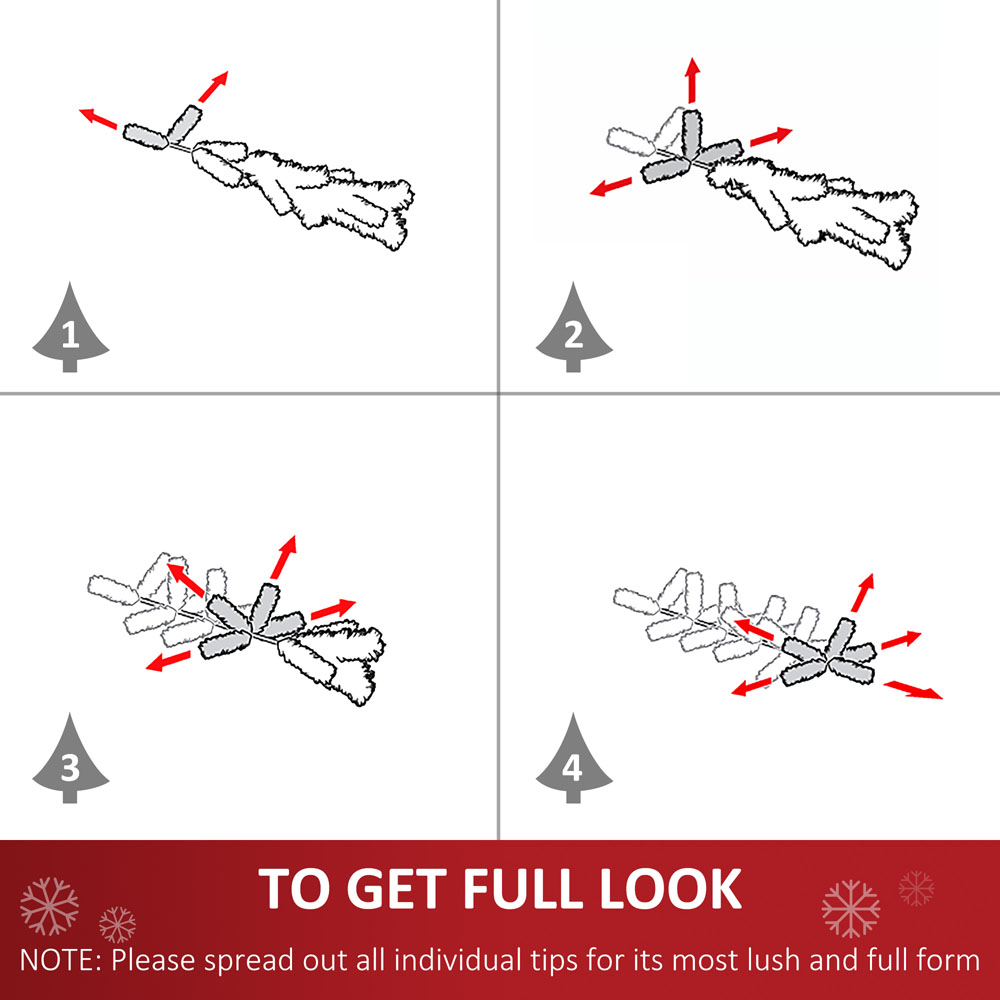 Everglow Fibre Optic LED Blue Artificial Christmas Tree 5ft Image 6