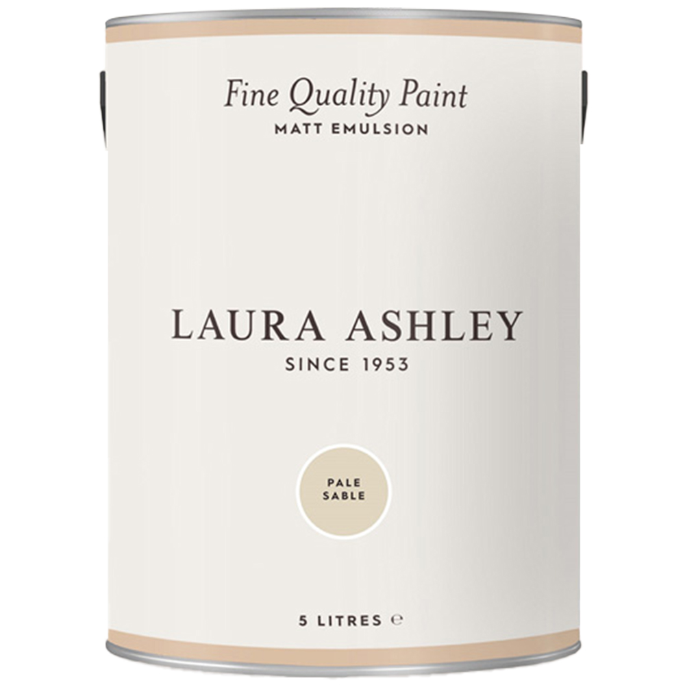 Laura Ashley Pale Sable Matt Emulsion Paint 5L Image 2