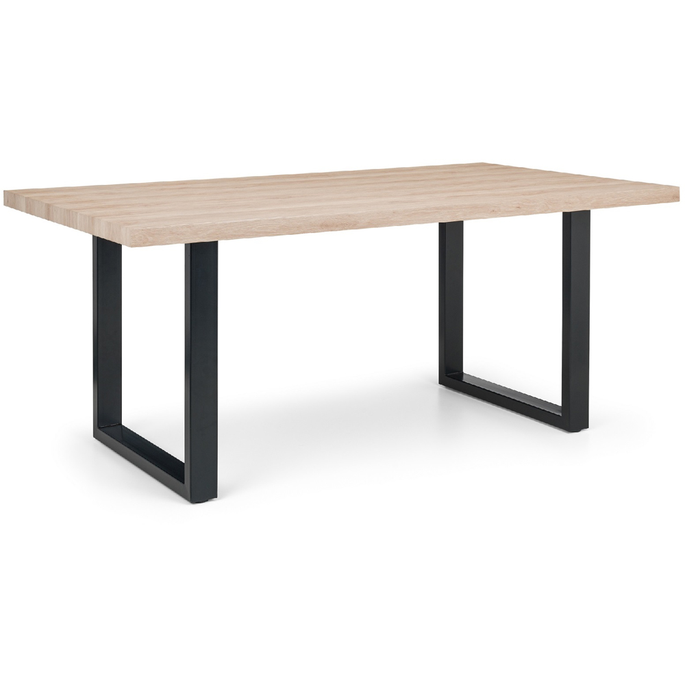 Julian Bowen Berwick 6 Seater Dining Table Rustic Oak Image 2