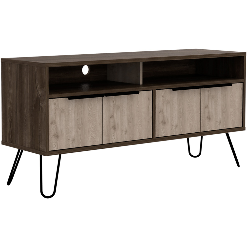 Core Products Nevada 4 Doors Smoke Oak Effect TV Unit Image 2
