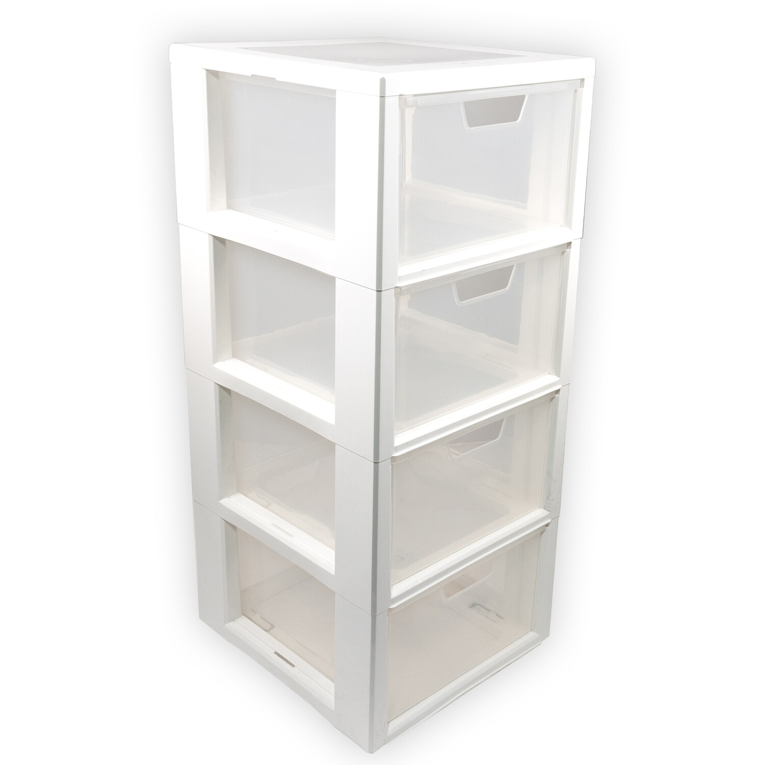 Tontarelli Linea 4 Drawer Tower White Image 3