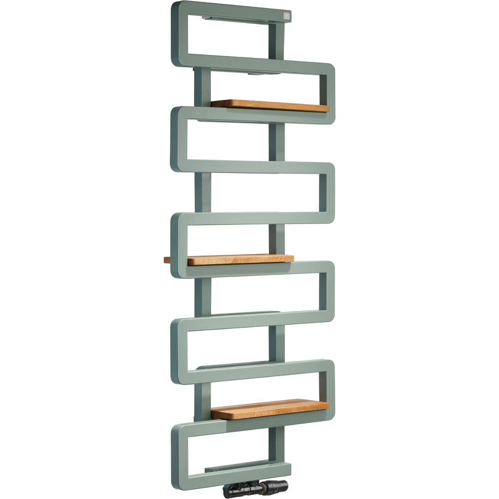 Terma Bookie Beech Wood Towel Rail Shelf 400mm Image 5