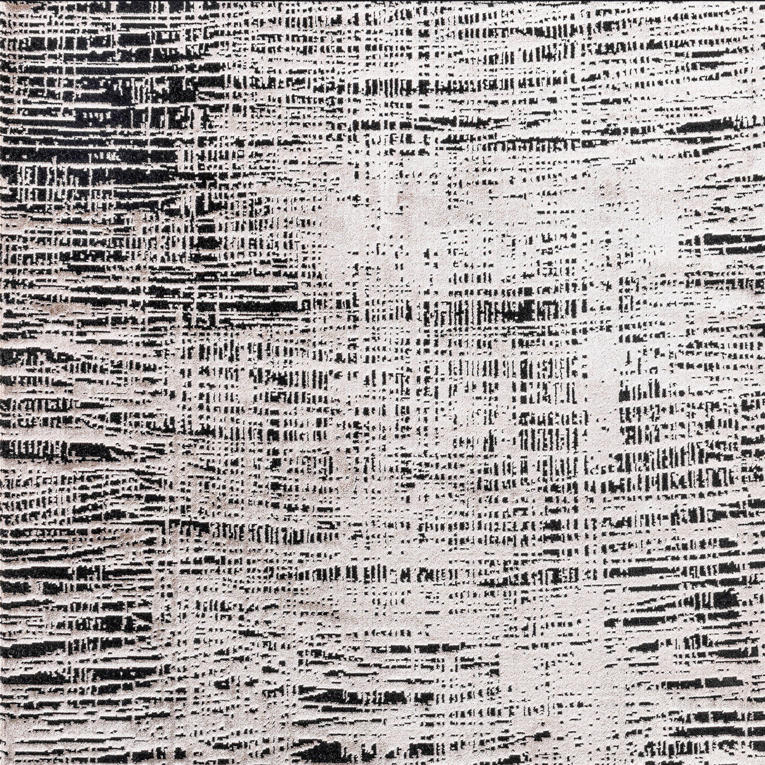 Striato Texture Rug  - Black and White / 160cm Image 3