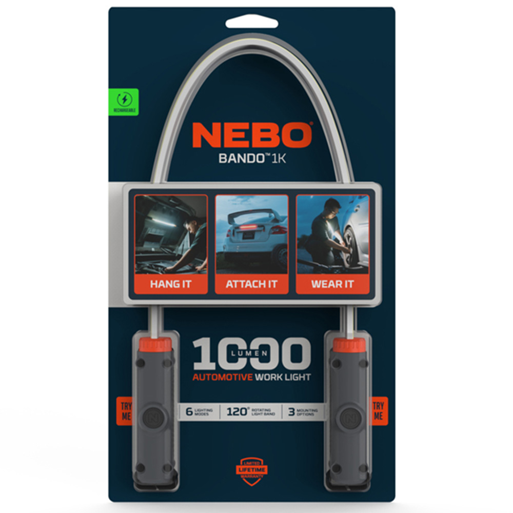 Nebo Bando 1K 1000 Lumens Flexible Rechargeable Automotive Strap Light Image 2