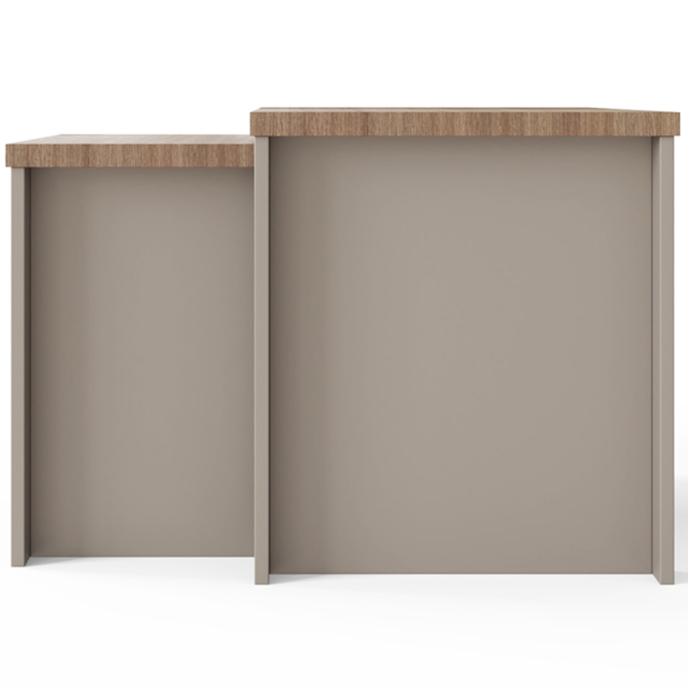 GFW Lancaster Grey Nest of Tables Set of 2 Image 5