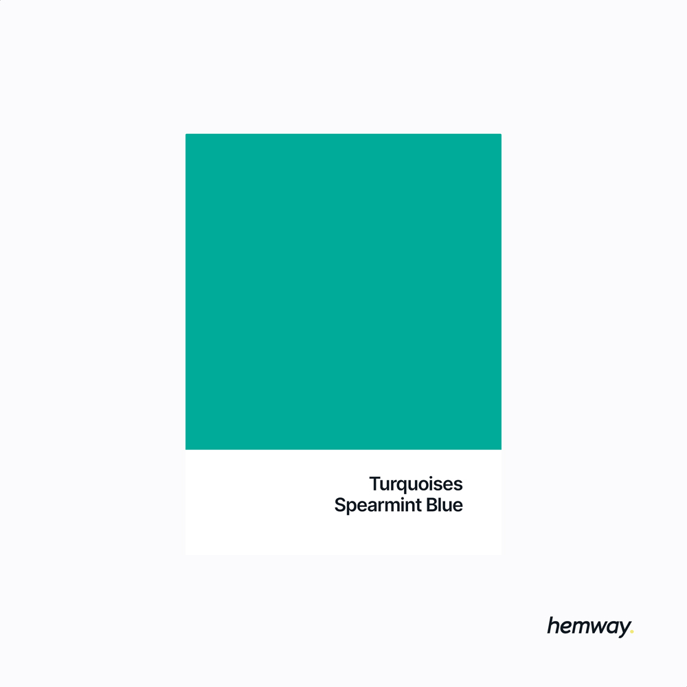 Hemway Spearmint Blue Interior Matt Acrylic Emulsion Paint 2.5L Image 5