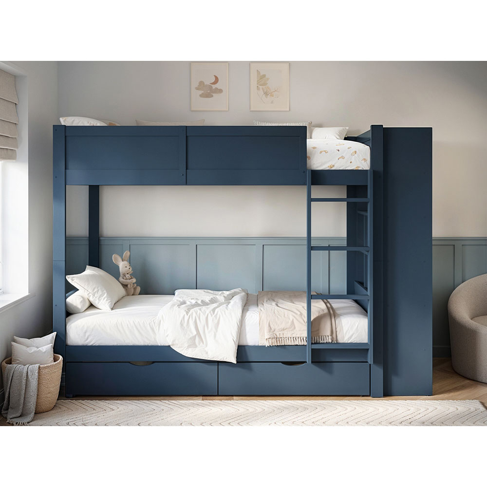 Flair Ruby Blue Bunk Bed with Storage Image 4