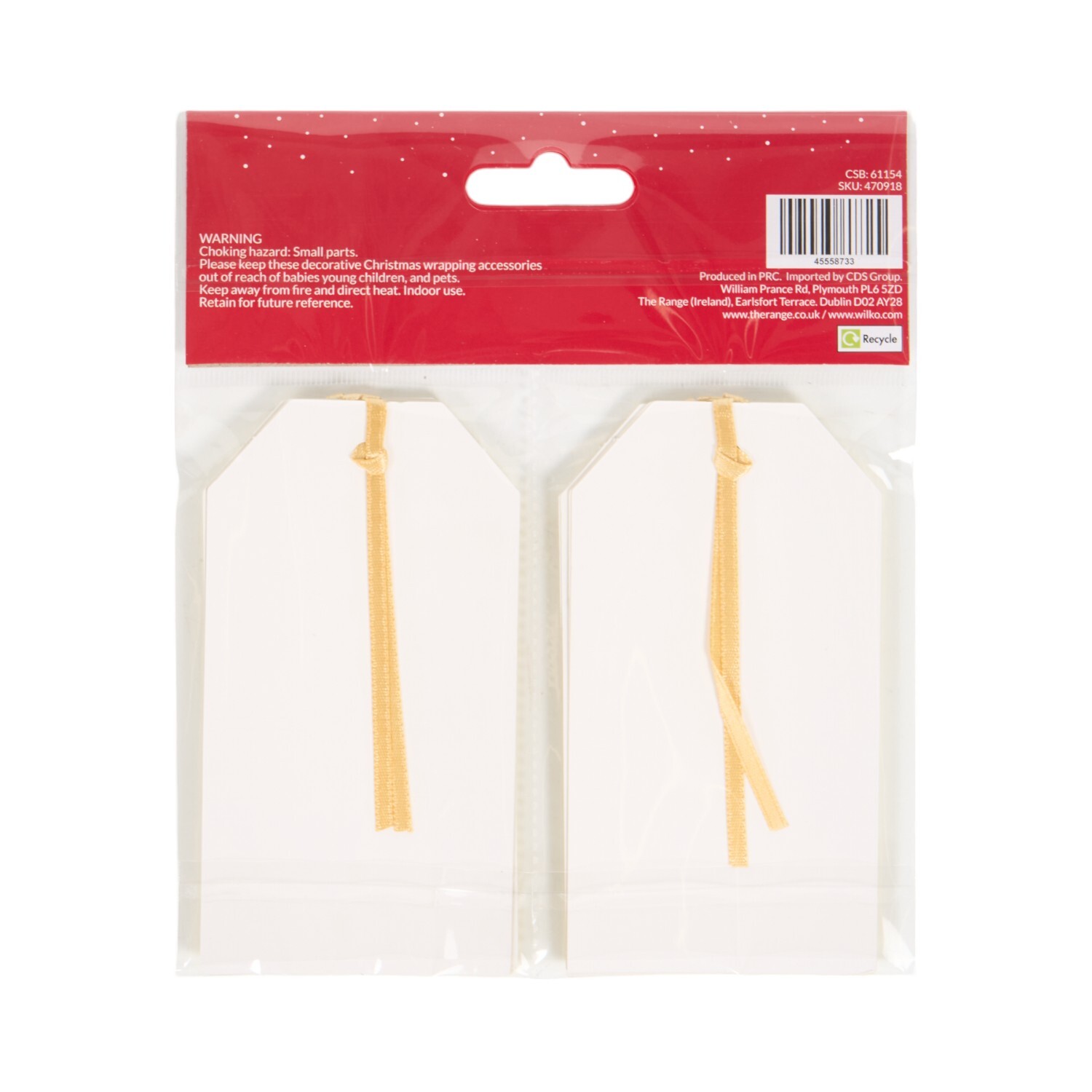 Pack of 10 Assorted Foil Gift Tags Image 6