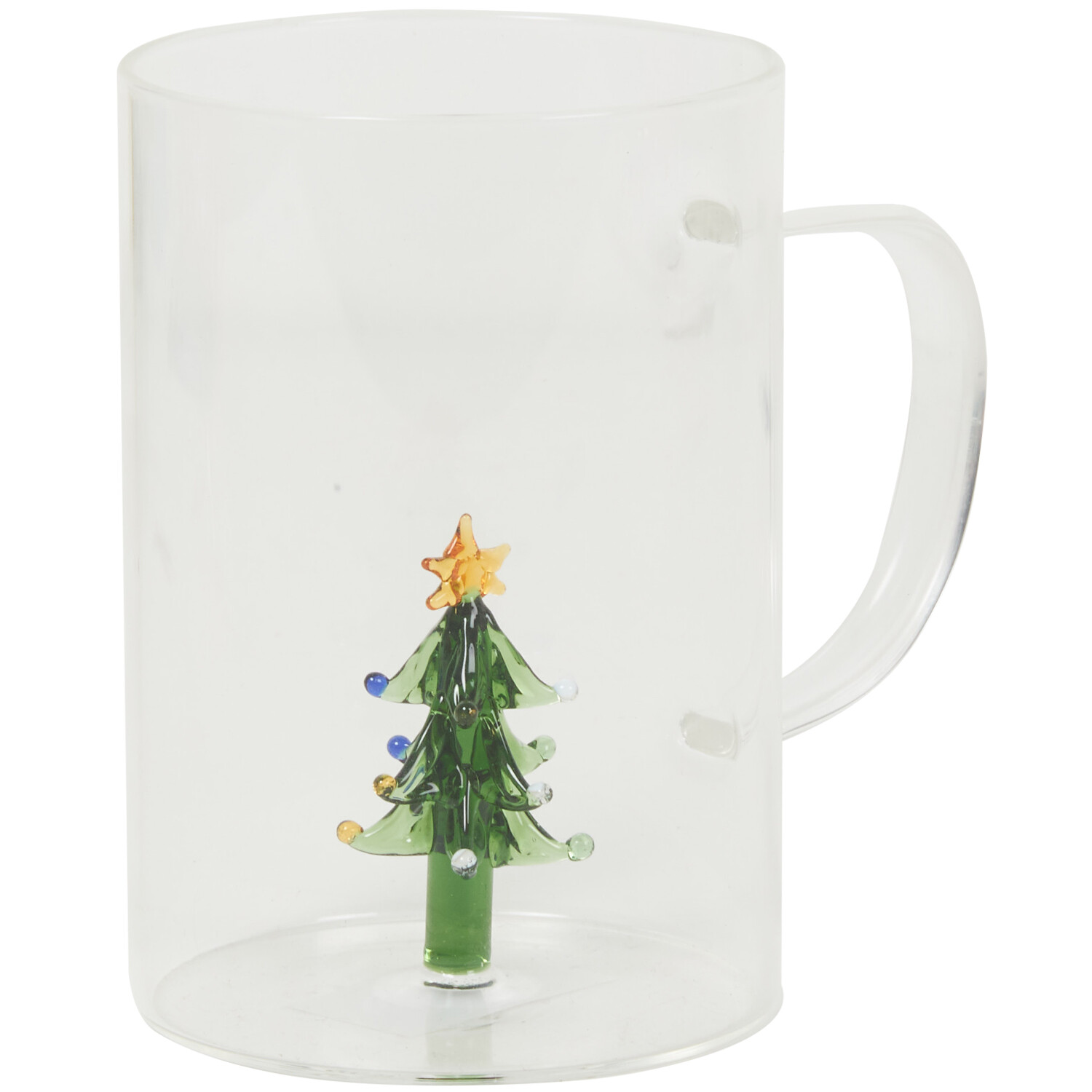 Christmas Glass Decor Mug - Clear Image 4