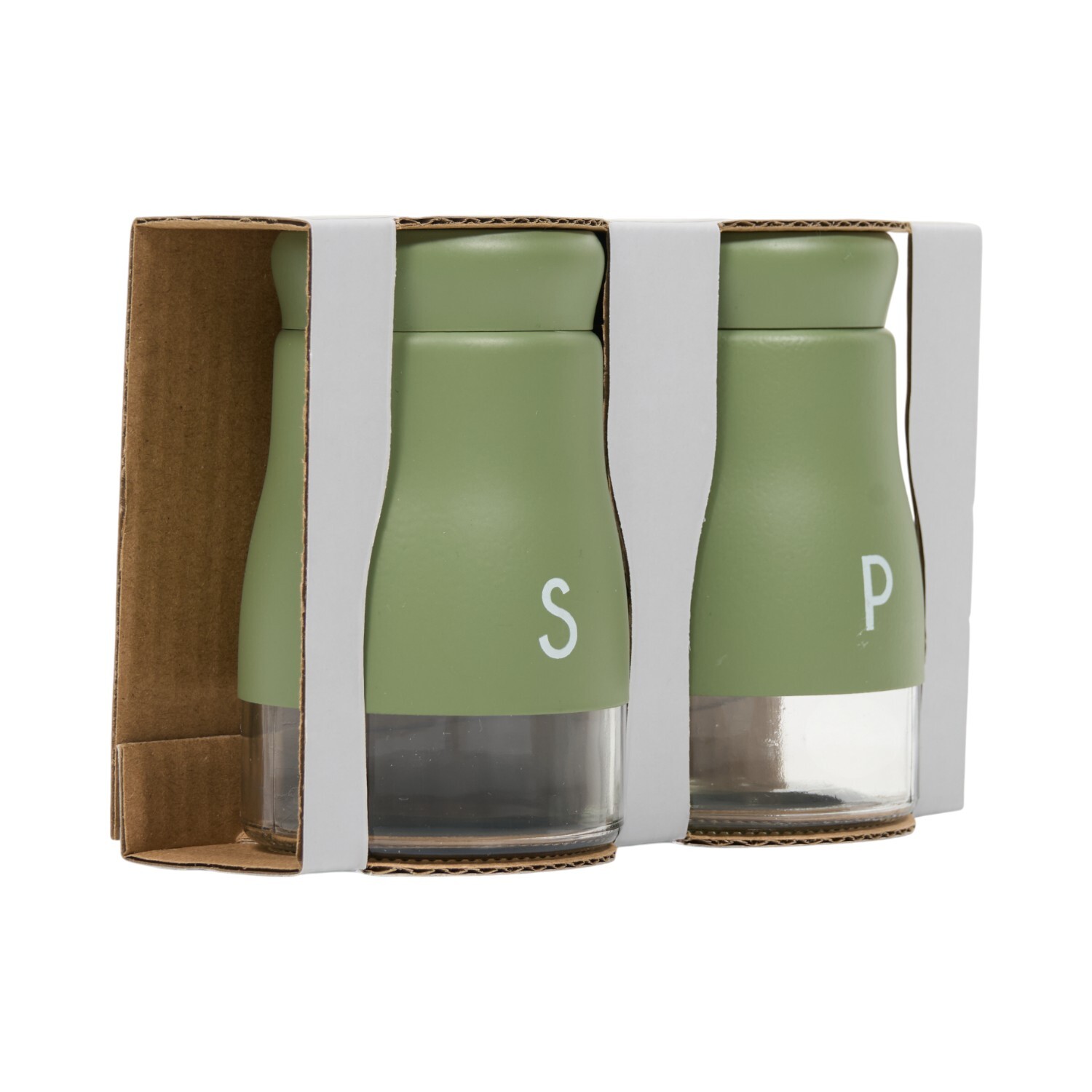 Matt Salt and Pepper Shaker Set Matt Green Image 3