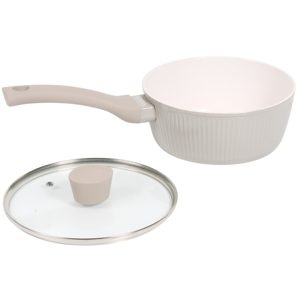 Haden 5 Piece Ribbed Cookware Set Grey Image 4