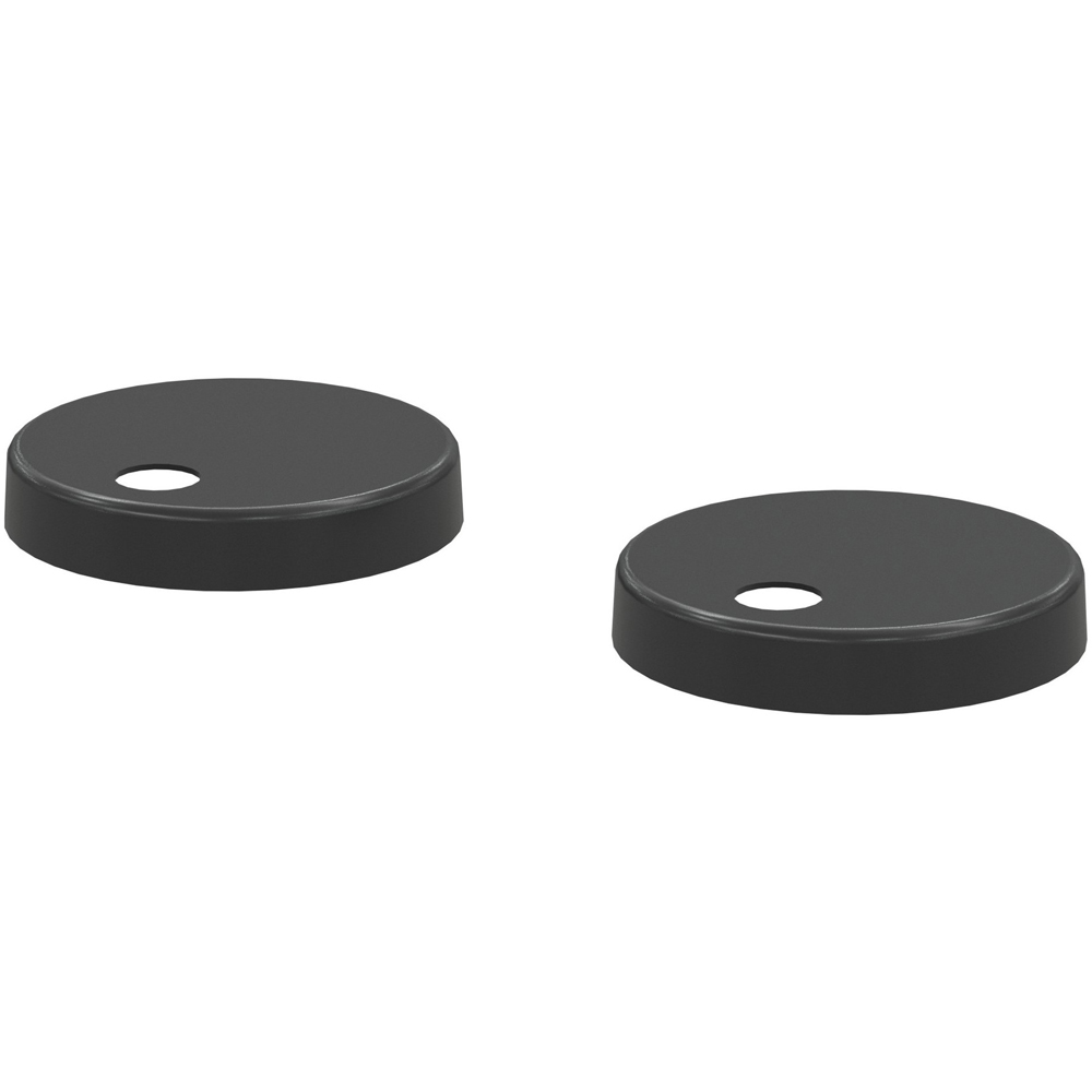 Bathstore Matt Black Toilet Seat Cover Cap 2 Pack Image 3
