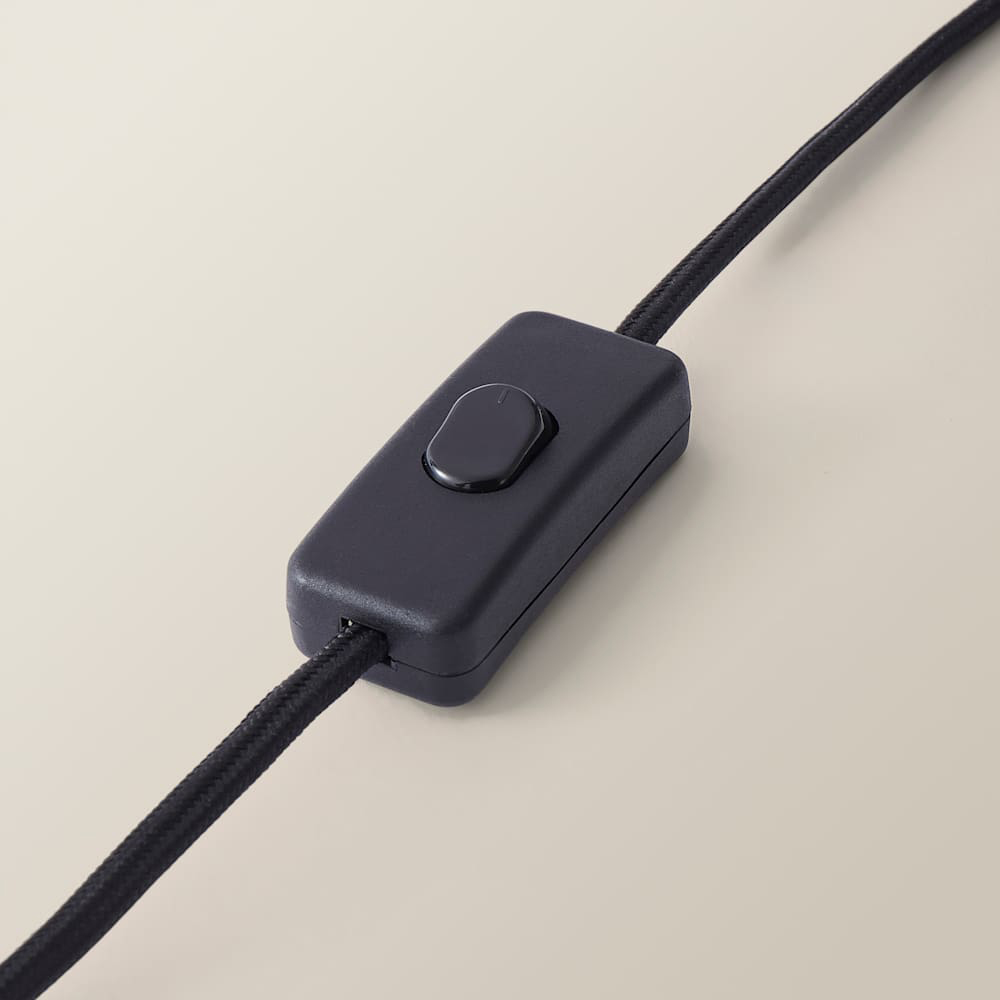 ValueLights Nessa Zebra Pattern Velvet Table Lamp and Bulb Image 5