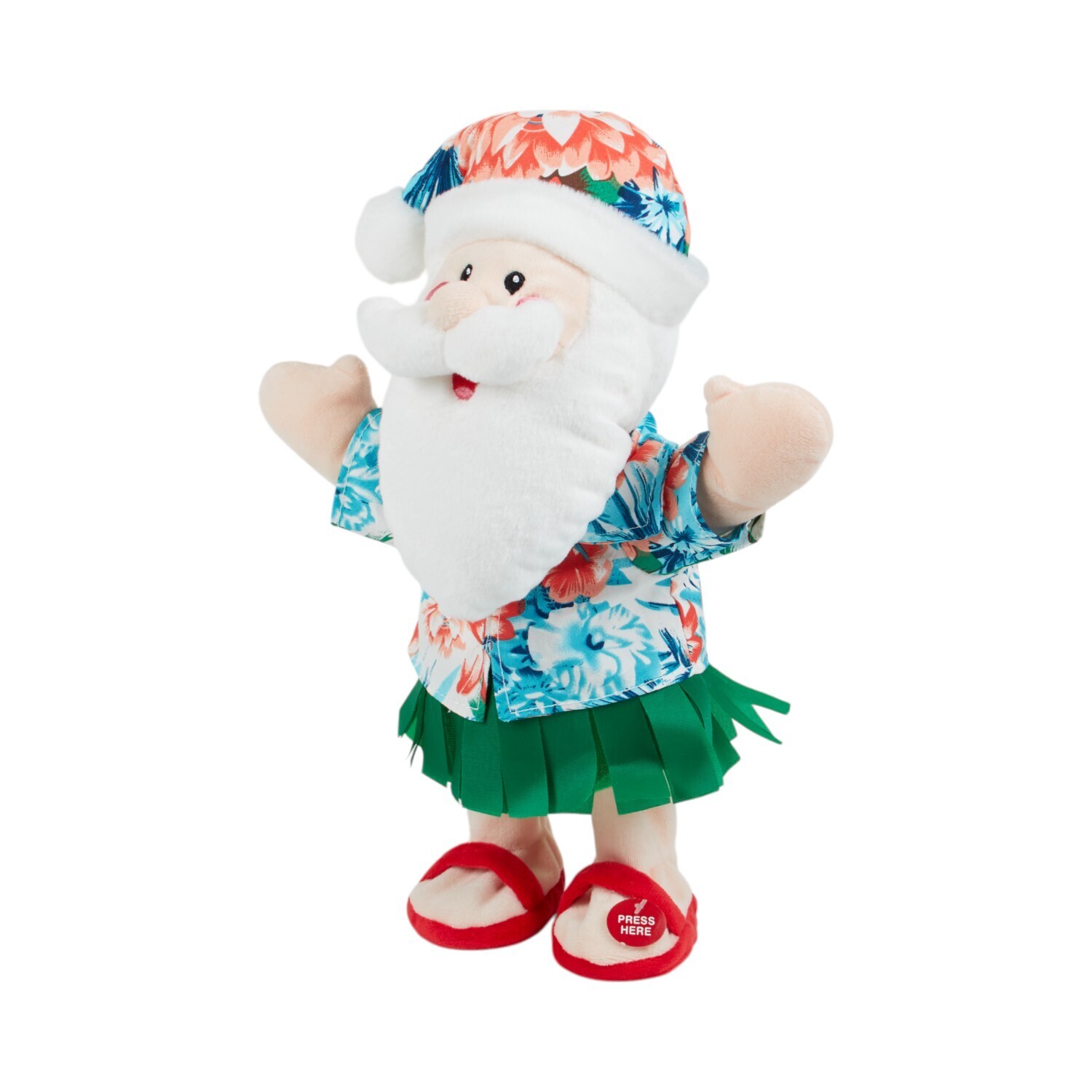 Holiday Dancing Santa Plush Blue Image 3