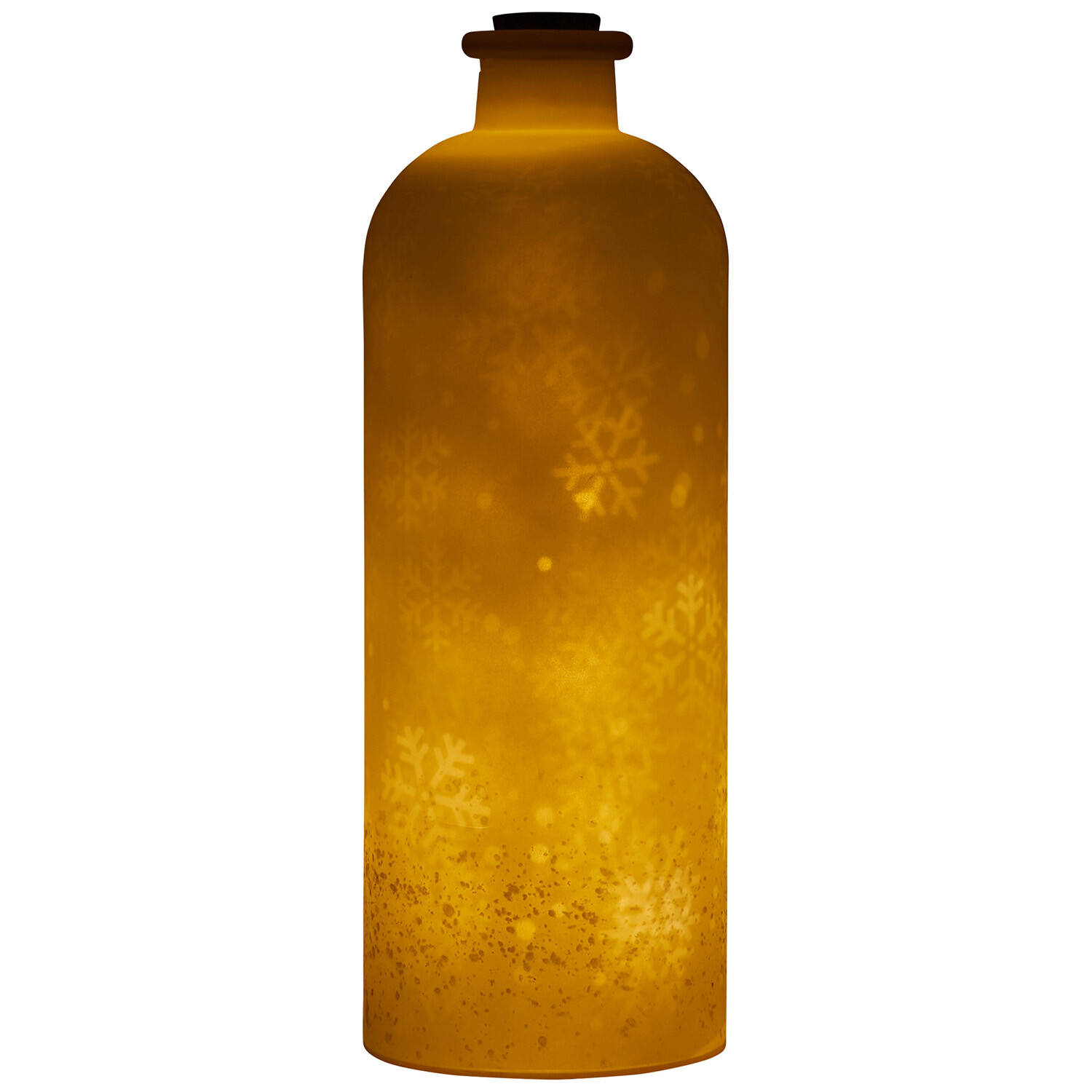 Frosted Snowflake LED Bottle Image 3