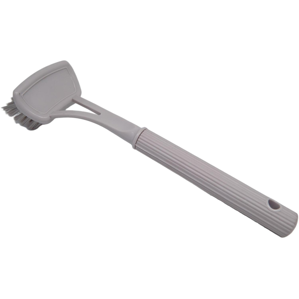 Ribbed Dish Brush Grey Image 3