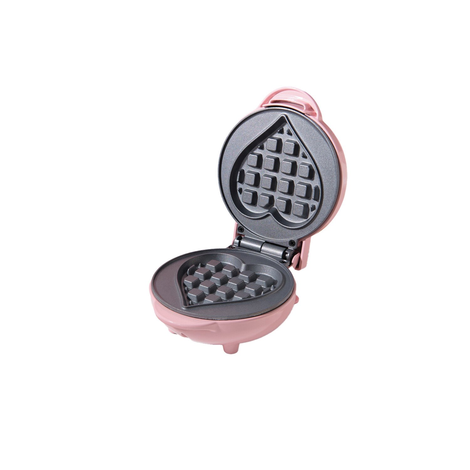 Mini Heart Waffle Maker Pink Image 2